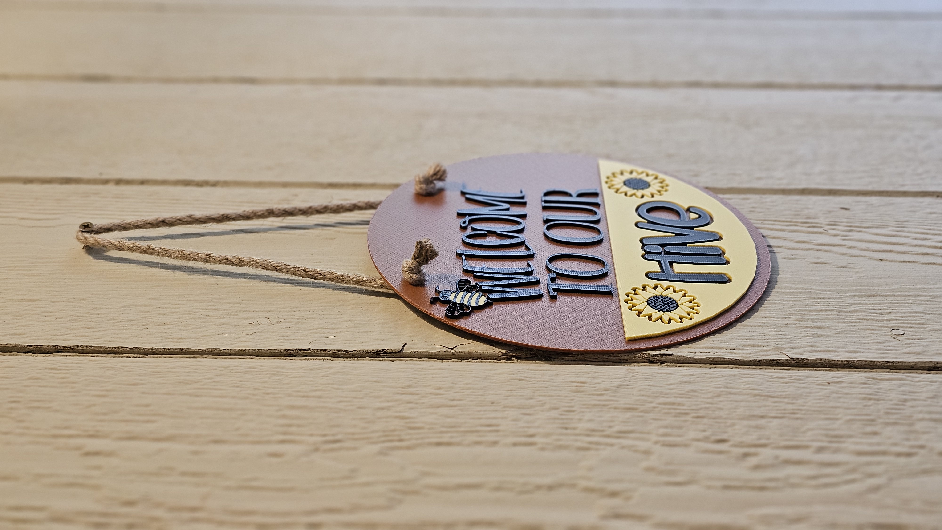 Decorative Craft Sign - 3D printed home decor sign